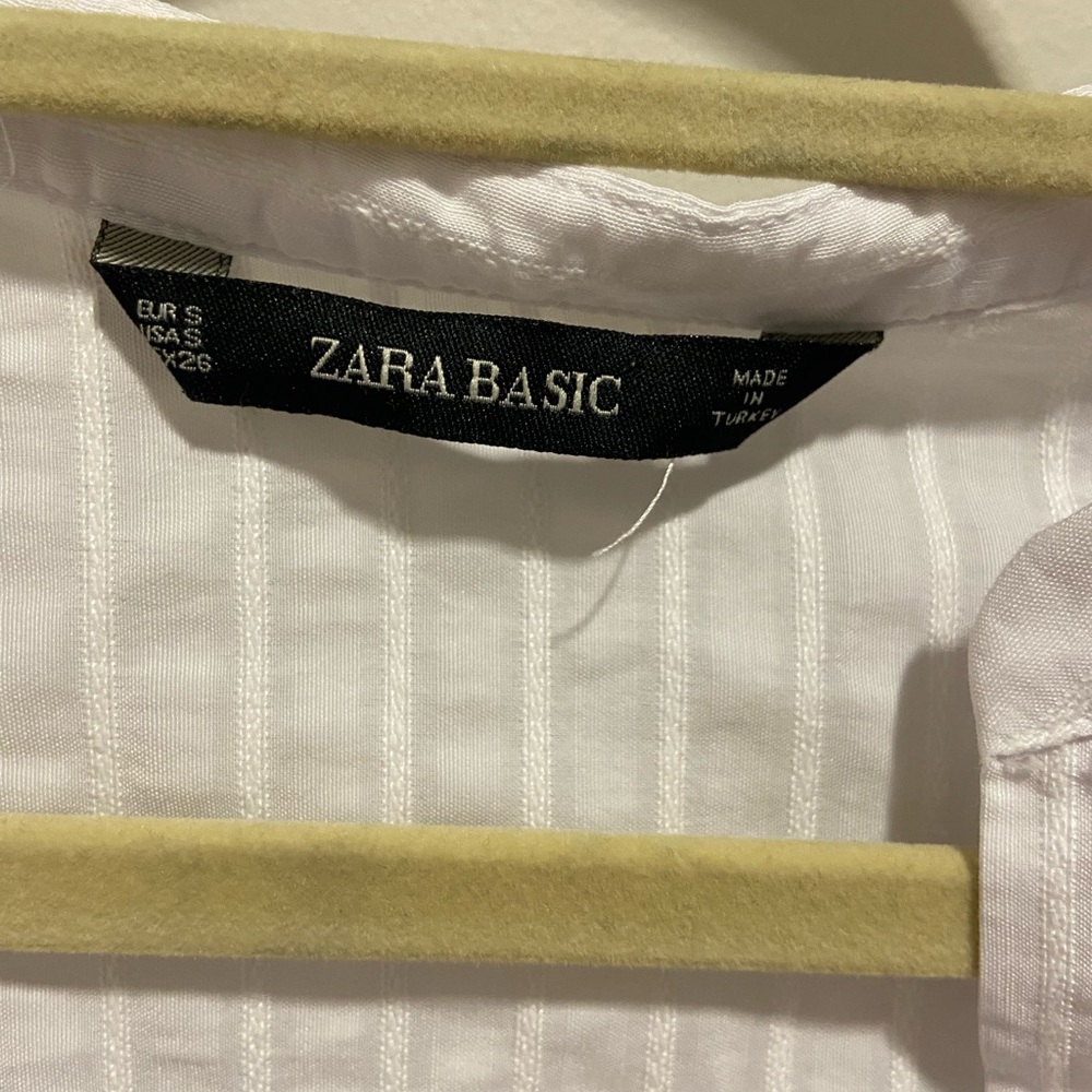 Zara Ruffled Button Down Blouse - image 5